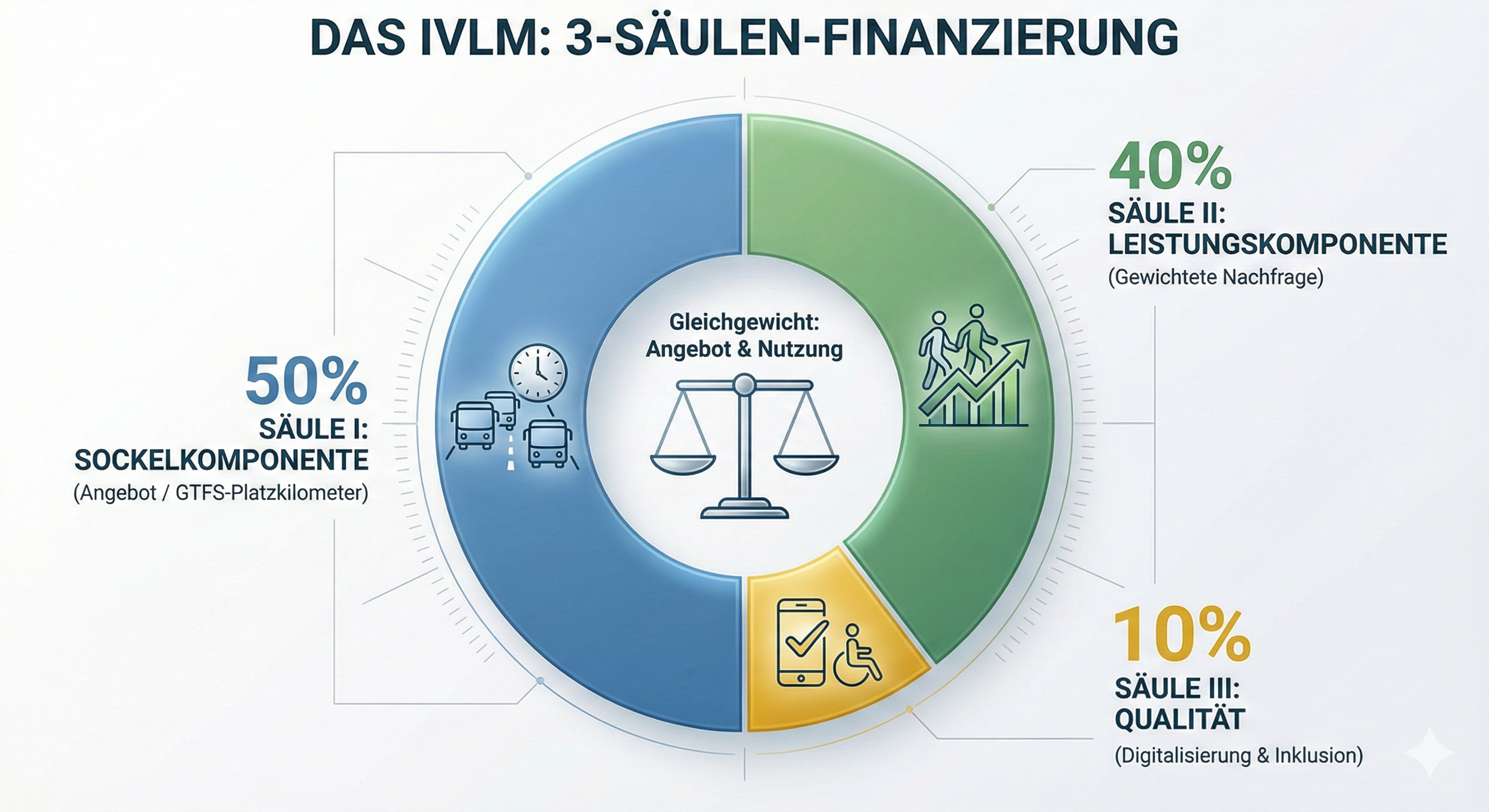 DAS IVLM: 3-SÄULEN-FINANZIERUNG