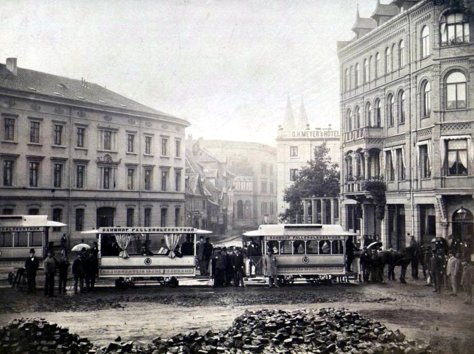 Braunschweiger Pferdebahn um 1879