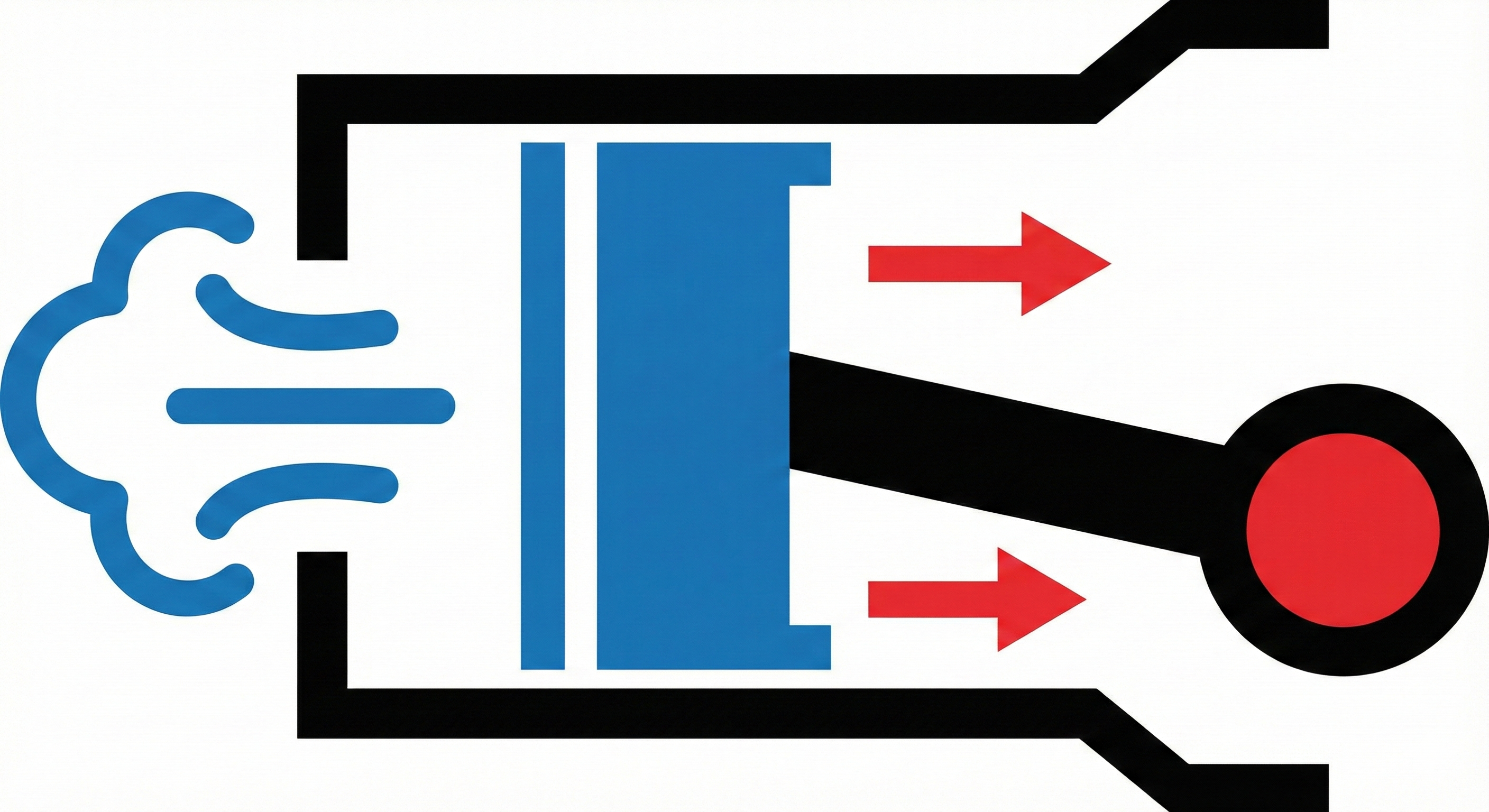 Der Dampf strömt in die Zylinder und bewegt die Kolben