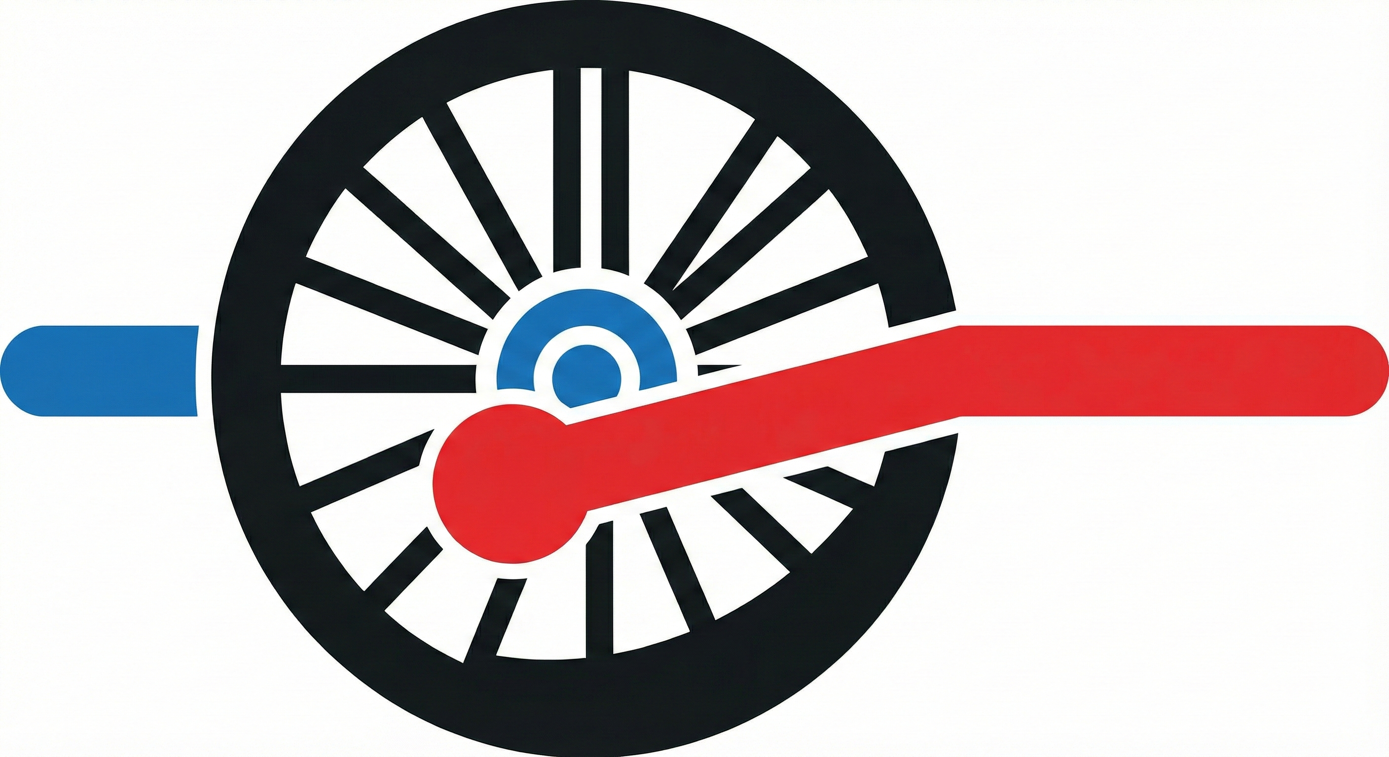 Die Kolbenbewegung wird über Stangen auf die Räder übertragen.