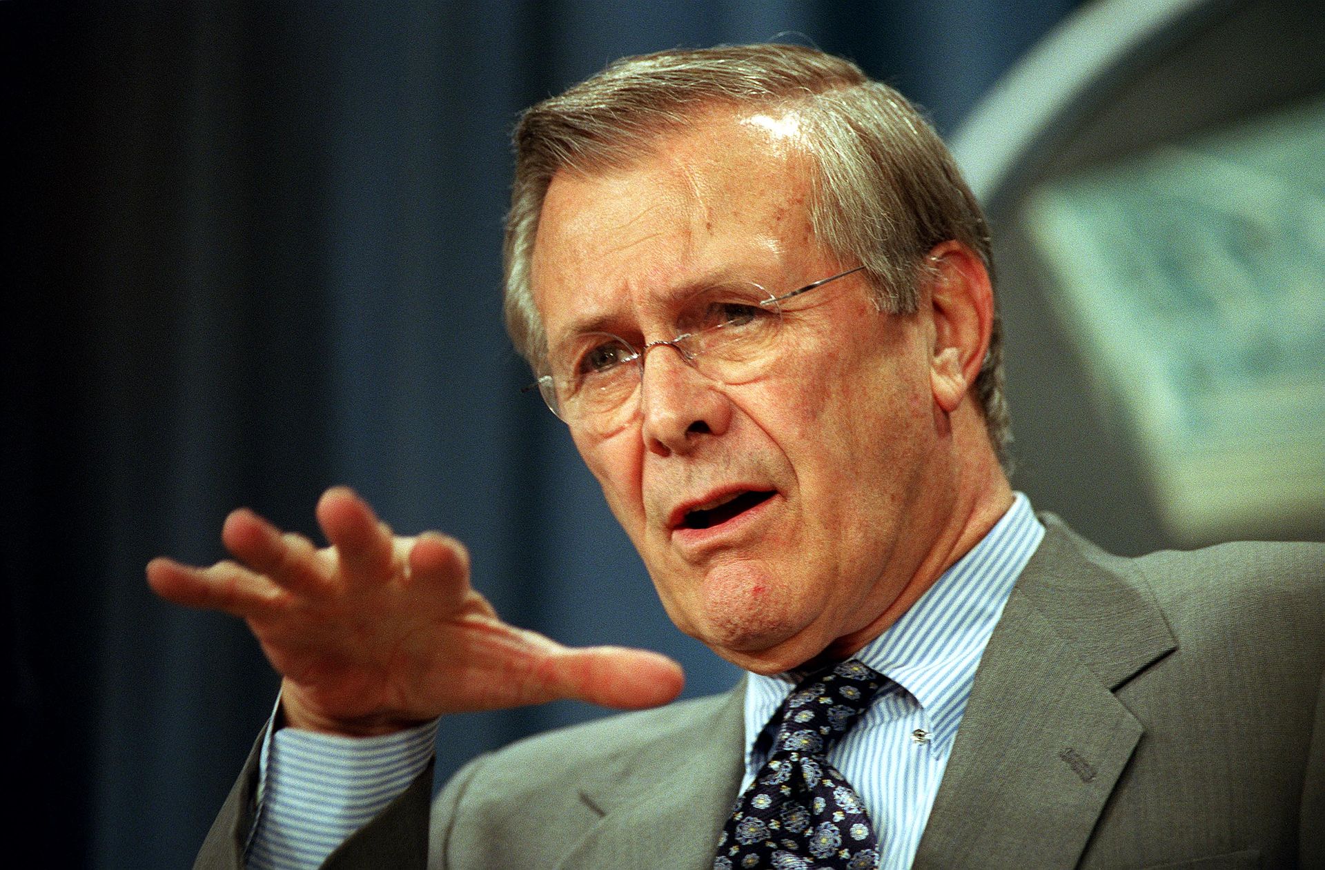 Donald Rumsfeld, der den Begriff 