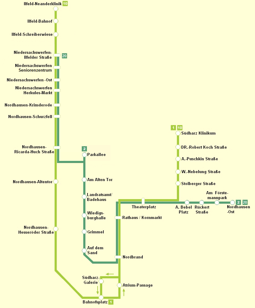Erweitertung des Straßenbahnnetzes in Nordhausen